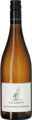 15,95 € Бесплатная доставка | Белое вино Salwey Weisser Burgunder & Chardonnay Trocken — Сухое I.G. Baden Baden Германия Chardonnay — Шардоне, Pinot Blanc — Пино Блан Бутылка 75 cl