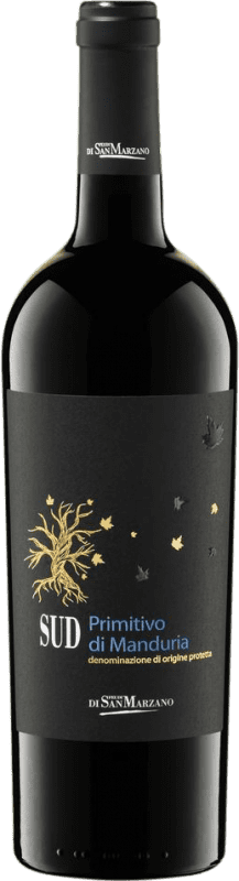 11,95 € Free Shipping | Red wine San Marzano Sud D.O.C. Primitivo di Manduria Puglia Italy Primitivo Bottle 75 cl