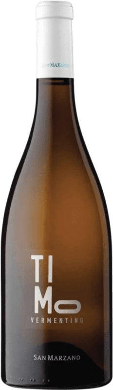 12,95 € Envio grátis | Vinho Branco San Marzano Timo I.G.T. Puglia Puglia Itália Vermentino 75 cl