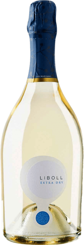 12,95 € Envio grátis | Espumante Branco San Marzano Liboll Extra Dry — Extra Seco I.G.T. Salento Itália Chardonnay, Fiano, Bombino Garrafa 75 cl
