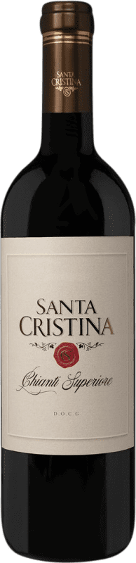 13,95 € 免费送货 | 红酒 Santa Cristina Superiore D.O.C.G. Chianti 意大利 Merlot, Sangiovese 瓶子 75 cl