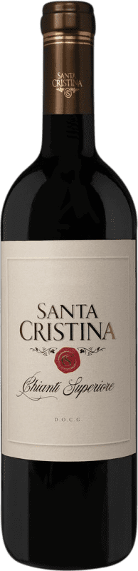 18,95 € Envío gratis | Vino Tinto Santa Cristina Superiore Superior D.O.C.G. Chianti Italia Merlot, Sangiovese Botella 75 cl