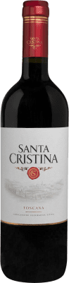 8,95 € Spedizione Gratuita | Vino rosso Santa Cristina Rosso I.G.T. Toscana Marcas Italia Merlot, Sangiovese, Nebbiolo, Cabernet Bottiglia 75 cl