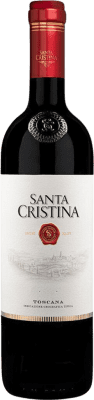 12,95 € 免费送货 | 红酒 Santa Cristina Rosso I.G.T. Toscana Marcas 意大利 Merlot, Sangiovese, Nebbiolo, Cabernet 瓶子 75 cl