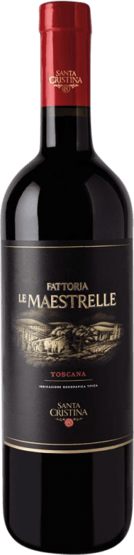 33,95 € 免费送货 | 红酒 Santa Cristina Le Maestrelle I.G.T. Toscana Marcas 意大利 Merlot, Sangiovese, Nebbiolo 瓶子 Magnum 1,5 L