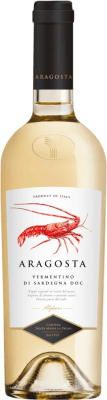 10,95 € Envío gratis | Vino blanco Santa Maria di Palma Aragosta D.O.C. Vermentino di Sardegna Cerdeña Italia Botella 75 cl
