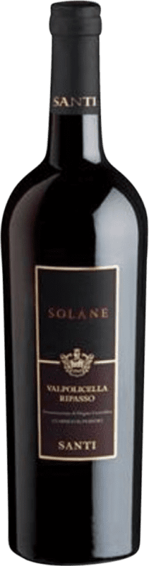 17,95 € Бесплатная доставка | Красное вино Santi Solane Classico Superiore D.O.C. Valpolicella Ripasso Venecia Италия Nebbiolo — Неббиоло, Corvina — Корвина Бутылка 75 cl