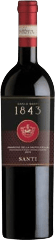 59,95 € Бесплатная доставка | Красное вино Santi 1843 D.O.C.G. Amarone della Valpolicella Venecia Италия Corvina — Корвина, Rondinella — Рондинелла, Corvinone — Корвиноне Бутылка 75 cl
