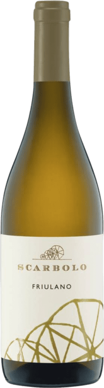 15,95 € Spedizione Gratuita | Vino bianco Scarbolo D.O.C. Friuli Friuli-Venezia Giulia Italia Friulano Bottiglia 75 cl