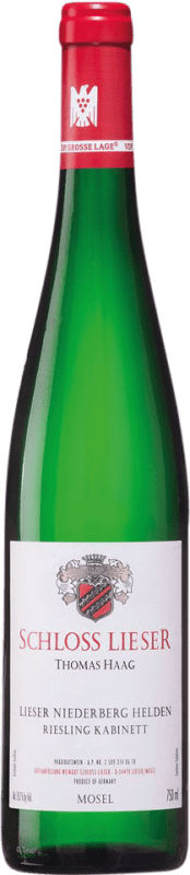 26,95 € Kostenloser Versand | Weißwein Schloss Lieser Niederberg Helden Feinfruchtig Kabinett Q.b.A. Mosel Mosel Deutschland Riesling Flasche 75 cl