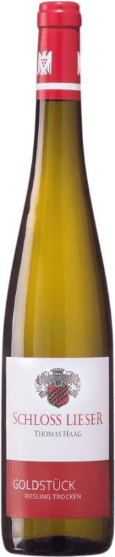 29,95 € Envío gratis | Vino Blanco Schloss Lieser Piesporter Goldstück Trocken — Seco Q.b.A. Mosel Mosel Alemania Riesling Botella 75 cl