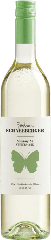 34,95 € 免费送货 | 白酒 Schneeberger Sämling 88 D.A.C. Südsteiermark Estiria 奥地利 Scheurebe 瓶子 75 cl