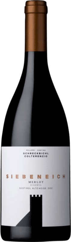 25,95 € Free Shipping | Red wine Schreckbichl Siebeneich Reserve D.O.C. Südtirol Alto Adige Tirol del Sur Italy Merlot Bottle 75 cl