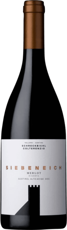 32,95 € Kostenloser Versand | Rotwein Schreckbichl Siebeneich Reserve — Gereift D.O.C. Südtirol Alto Adige Tirol del Sur Italien Merlot Flasche 75 cl