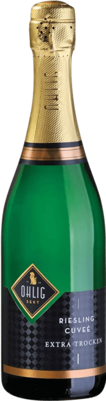 14,95 € Free Shipping | White sparkling Sektkellerei Ohlig Cuvée Deutscher Sekt Extra Dry Germany Riesling Bottle 75 cl