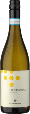 11,95 € Envoi gratuit | Vin blanc Mandrarossa Laguna Secca Bianco D.O.C. Sicilia Sicile Italie Chardonnay Bouteille 75 cl