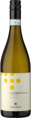 11,95 € Envio grátis | Vinho branco Mandrarossa Laguna Secca Bianco D.O.C. Sicilia Sicília Itália Chardonnay Garrafa 75 cl