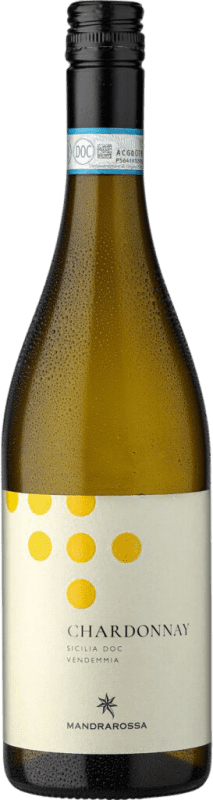 11,95 € Envoi gratuit | Vin blanc Mandrarossa Laguna Secca Bianco D.O.C. Sicilia Sicile Italie Chardonnay Bouteille 75 cl