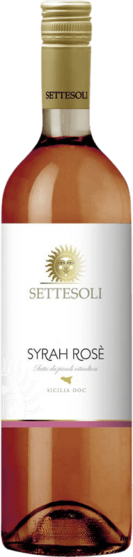 9,95 € Kostenloser Versand | Roséwein Settesoli Rosato I.G.T. Terre Siciliane Sizilien Italien Syrah Flasche 75 cl