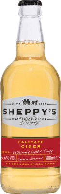 6,95 € Free Shipping | Cider Sheppy's Falstaff Single Variety Apple Somerset United Kingdom Medium Bottle 50 cl