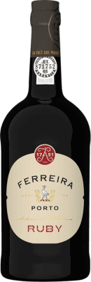 18,95 € Free Shipping | Fortified wine Sogrape Ferreira Ruby I.G. Porto Porto Portugal Nebbiolo, Touriga Nacional, Tinta Amarela, Tinta Cão, Tinta Barroca Bottle 75 cl