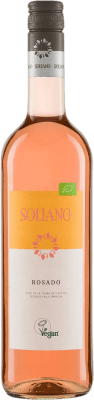 6,95 € 免费送货 | 桃红葡萄酒 Soliano D.O. La Mancha 卡斯蒂利亚 - 拉曼恰 西班牙 Tempranillo — 丹魄 Eco — 生态 有机 天然 75 cl