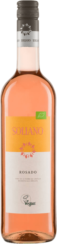 6,95 € Kostenloser Versand | Rosé-Wein Soliano Rosado D.O. La Mancha Kastilien-La Mancha Spanien Tempranillo Flasche 75 cl