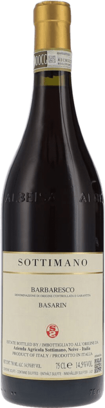94,95 € Бесплатная доставка | Красное вино Sottimano Basarin D.O.C.G. Barbaresco Пьемонте Италия Nebbiolo — Неббиоло Бутылка 75 cl