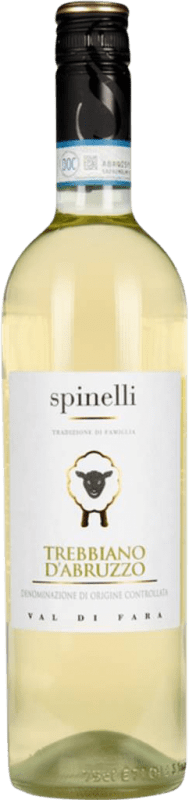 7,95 € Spedizione Gratuita | Vino bianco Tenute Spinelli Val di Mara D.O.C. Trebbiano d'Abruzzo Italia Trebbiano Bottiglia 75 cl