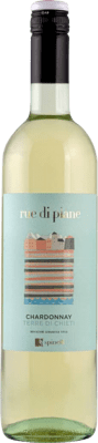 7,95 € Envio grátis | Vinho branco Tenute Spinelli Rue di Piane I.G.T. Terre di Chieti Abruzzo Itália Chardonnay Garrafa 75 cl