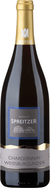 18,95 € Kostenloser Versand | Weißwein Spreitzer Chardonnay & Weissburgunder Q.b.A. Rheingau Rheingau Deutschland Chardonnay, Weißburgunder Flasche 75 cl