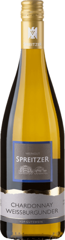 18,95 € 送料無料 | 白ワイン Spreitzer Chardonnay & Weissburgunder Q.b.A. Rheingau Rheingau ドイツ Chardonnay, Pinot White ボトル 75 cl