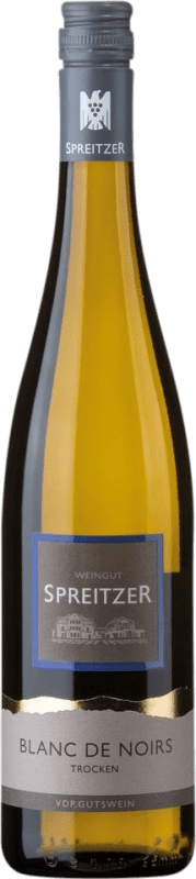 15,95 € Бесплатная доставка | Белое вино Spreitzer Trocken — Сухое Blanc de Noirs Q.b.A. Rheingau Rheingau Германия Pinot Noir — Пино Нуар Бутылка 75 cl