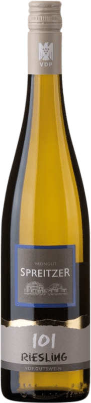 12,95 € Envio grátis | Vinho branco Spreitzer 101 Q.b.A. Rheingau Rheingau Alemanha Riesling Garrafa 75 cl