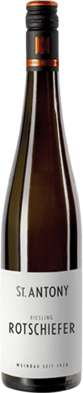 10,95 € Бесплатная доставка | Белое вино St. Antony Vom Rotschiefer сухой Q.b.A. Rheinhessen Rheinhessen Германия Riesling бутылка 75 cl