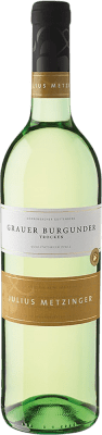 7,95 € Envio grátis | Vinho branco Julius Metzinger Seco Q.b.A. Pfälz Pfälz Alemanha Pinot Cinza Garrafa 75 cl