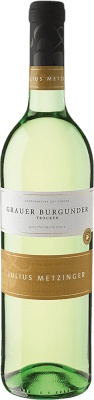 9,95 € Kostenloser Versand | Weißwein Julius Metzinger Trocken Q.b.A. Pfälz Pfälz Deutschland Grauburgunder Flasche 75 cl