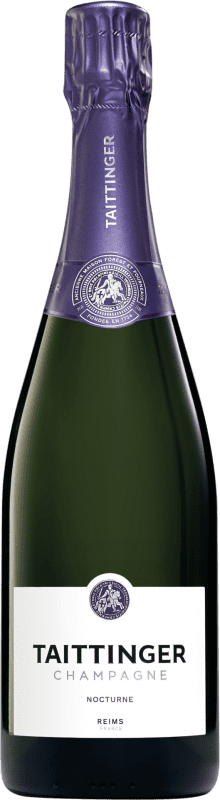 71,95 € Spedizione Gratuita | Spumante Bianco Taittinger Nocturne Seco — Secco A.O.C. Champagne champagne Francia Pinot Nero, Chardonnay, Pinot Meunier Bottiglia 75 cl