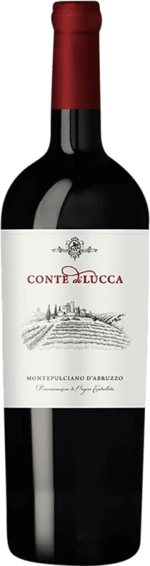 12,95 € Envio grátis | Vinho tinto Talamonti Conte di Lucca D.O.C. Montepulciano d'Abruzzo Abruzzo Itália Montepulciano Garrafa 75 cl