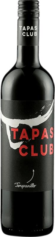 5,95 € Envío gratis | Vino tinto Tapas Club Comunidad Valenciana España Tempranillo Botella 75 cl