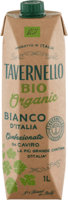 6,95 € 送料無料 | 白ワイン Tavernello Bianco Tetrabrik イタリア Malvasía, Muscat, Trebbiano 1 L