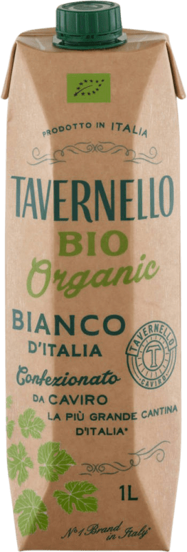 8,95 € 送料無料 | 白ワイン Tavernello Bianco Tetrabrik イタリア Malvasía, Muscat, Trebbiano 1 L