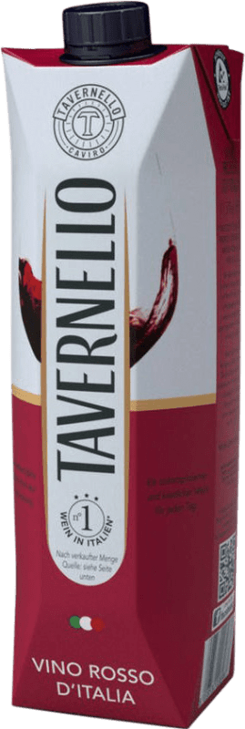 7,95 € 送料無料 | 赤ワイン Tavernello Rosso Tetrabrick イタリア Sangiovese, Montepulciano, Nerello Mascalese 1 L