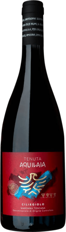 19,95 € Free Shipping | Red wine Tenuta Aquilaia D.O.C. Maremma Toscana Tuscany Italy Ciliegiolo Bottle 75 cl