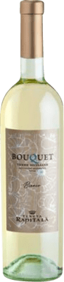 13,95 € Бесплатная доставка | Белое вино Rapitalà Bouquet I.G.T. Terre Siciliane Сицилия Италия Nebbiolo — Неббиоло, Viognier — Вионье, Grillo — Грилло Бутылка 75 cl