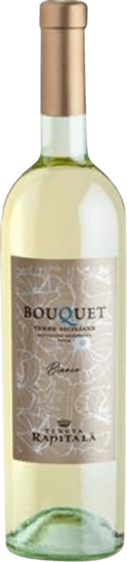 13,95 € Envio grátis | Vinho branco Rapitalà Bouquet I.G.T. Terre Siciliane Sicília Itália Nebbiolo, Viognier, Grillo Garrafa 75 cl