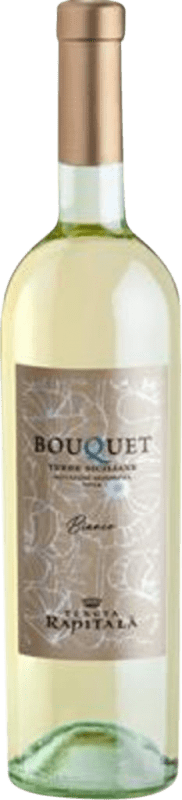 13,95 € Free Shipping | White wine Rapitalà Bouquet I.G.T. Terre Siciliane Sicily Italy Nebbiolo, Viognier, Grillo Bottle 75 cl