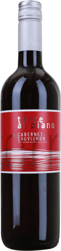 7,95 € Spedizione Gratuita | Vino Rosso Terre al Piano I.G.T. Venezia Venecia Italia Cabernet Sauvignon 1 L