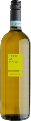 14,95 € Spedizione Gratuita | Vino Bianco Terre al Piano I.G.T. Veneto Veneto Italia Pinot Grigio 1 L