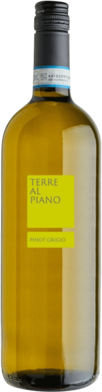 9,95 € Spedizione Gratuita | Vino bianco Terre al Piano I.G.T. Veneto Veneto Italia Pinot Grigio Bottiglia 1 L